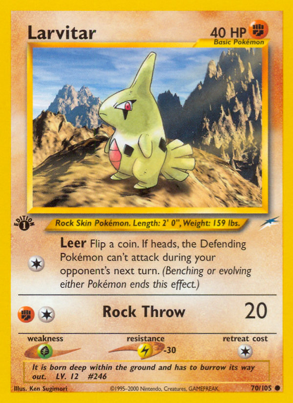 Larvitar (70/105) [Neo Destiny 1st Edition] Pokémon
