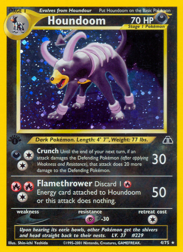 Houndoom (4/75) [Neo Discovery 1st Edition] Pokémon