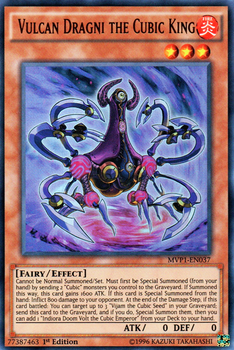 Vulcan Dragni the Cubic King [MVP1-EN037] Ultra Rare Yu-Gi-Oh!
