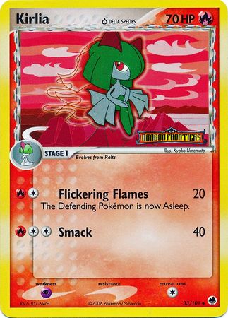 Kirlia (33/101) (Delta Species) (Stamped) [EX: Dragon Frontiers] Pokémon