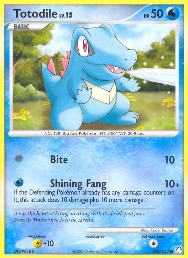 Totodile (106/123) [Diamond & Pearl: Mysterious Treasures] Pokémon