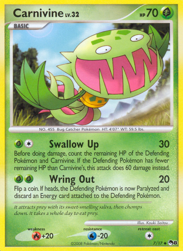 Carnivine (7/17) [POP Series 8] Pokémon