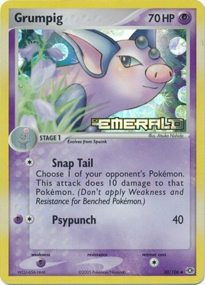Grumpig (30/106) (Stamped) [EX: Emerald] Pokémon