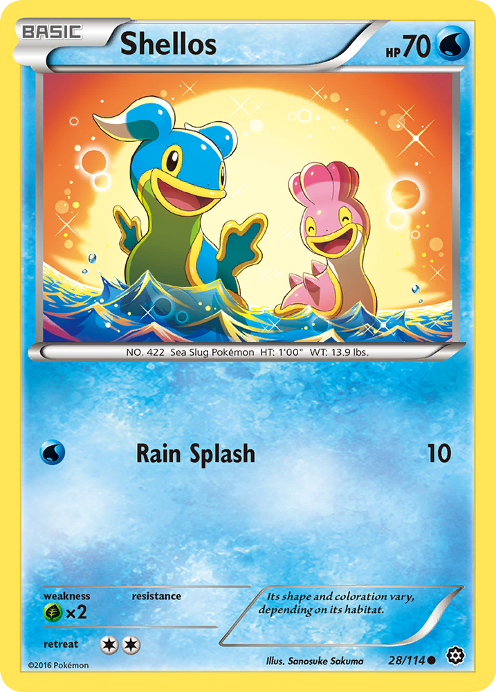 Shellos (28/114) [XY: Steam Siege] Pokémon