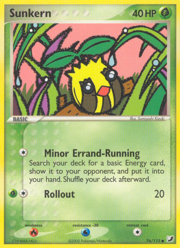Sunkern (76/115) [EX: Unseen Forces] Pokémon