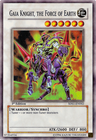 Gaia Knight, the Force of Earth [5DS1-EN042] Super Rare Yu-Gi-Oh!