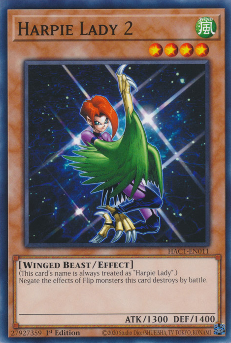 Harpie Lady 2 [HAC1-EN011] Common Yu-Gi-Oh!