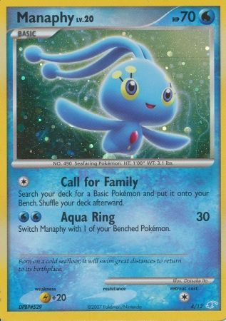 Manaphy (4/12) [Diamond & Pearl: Trainer Kit - Manaphy] Pokémon