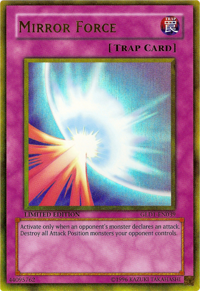 Mirror Force [GLD1-EN039] Gold Rare Yu-Gi-Oh!