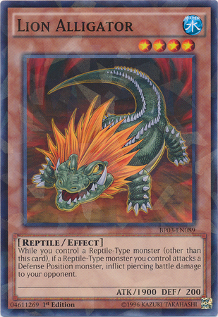 Lion Alligator [BP03-EN089] Shatterfoil Rare Yu-Gi-Oh!