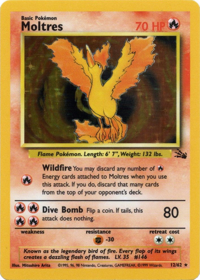 Moltres (12/62) [Fossil Unlimited] Pokémon