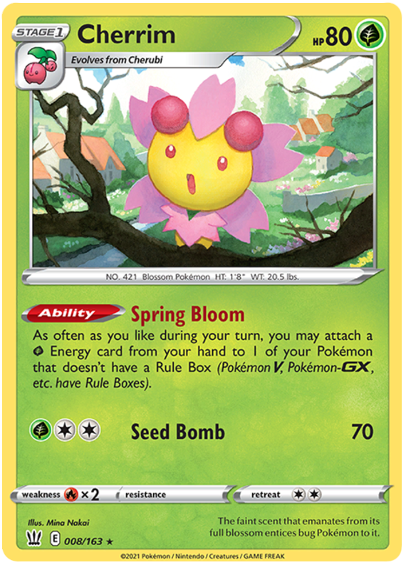 Cherrim (008/163) [Sword & Shield: Battle Styles] Pokémon