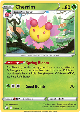 Cherrim (008/163) [Sword & Shield: Battle Styles] Pokémon