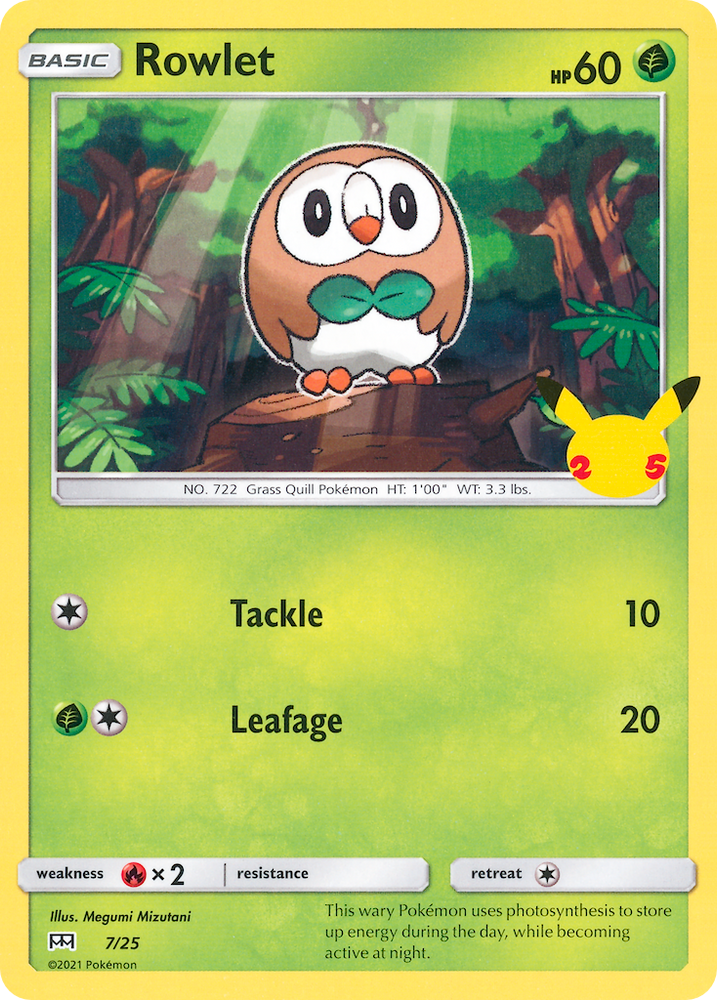 Rowlet (7/25) [McDonald's 25th Anniversary] Pokémon