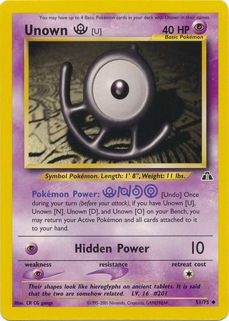 Unown [U] (51/75) [Neo Discovery Unlimited] Pokémon