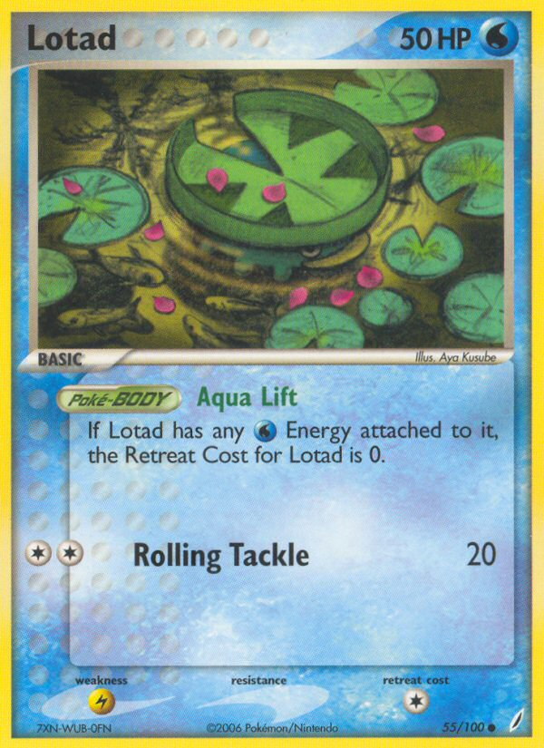 Lotad (55/100) [EX: Crystal Guardians] Pokémon