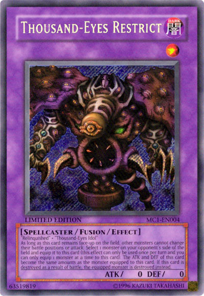 Thousand-Eyes Restrict [MC1-EN004] Secret Rare Yu-Gi-Oh!