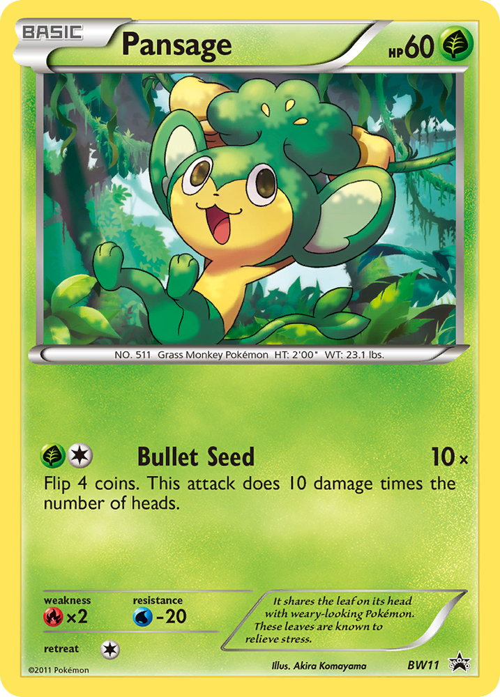 Pansage (BW11) [Black & White: Black Star Promos] Pokémon