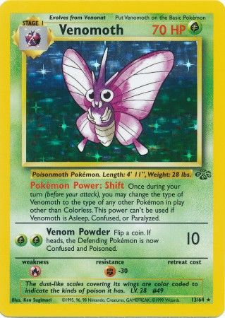 Venomoth (13/64) [Jungle Unlimited] Pokémon