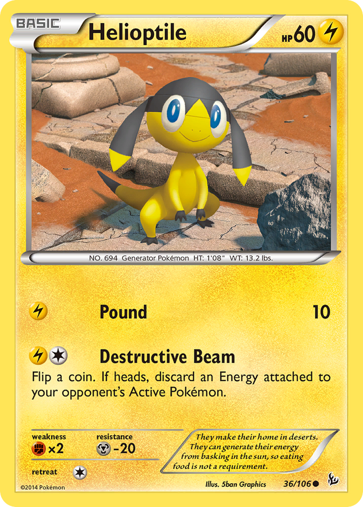 Helioptile (36/106) [XY: Flashfire] Pokémon