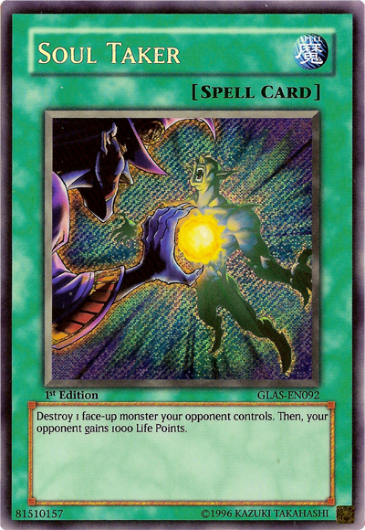Soul Taker [GLAS-EN092] Secret Rare Yu-Gi-Oh!
