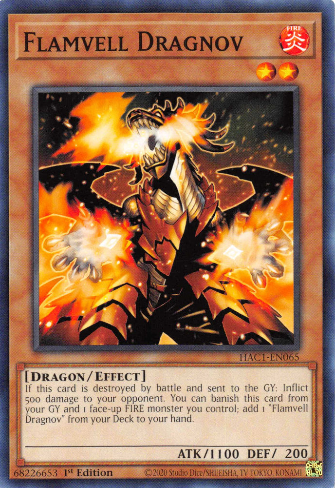 Flamvell Dragnov [HAC1-EN065] Common Yu-Gi-Oh!