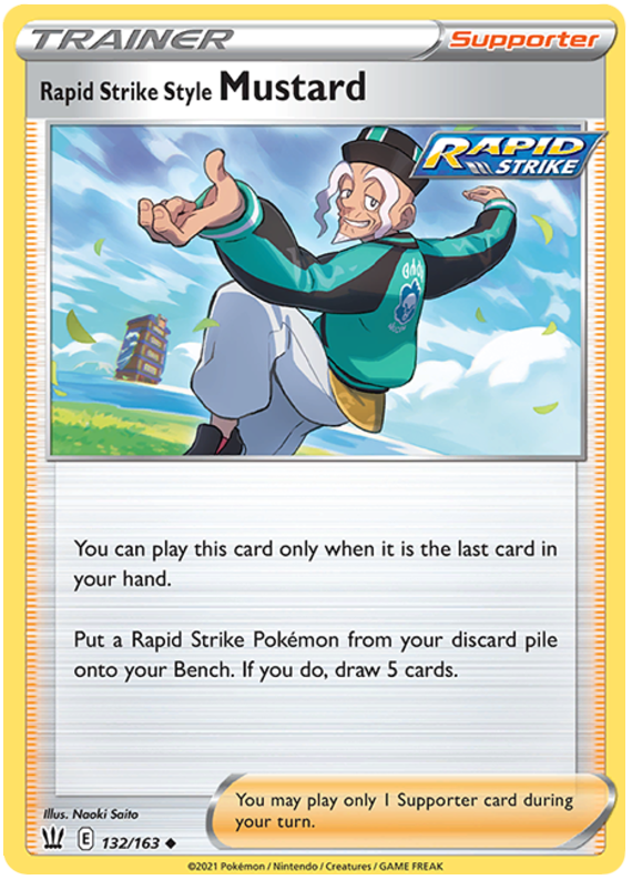 Rapid Strike Style Mustard (132/163) [Sword & Shield: Battle Styles] Pokémon