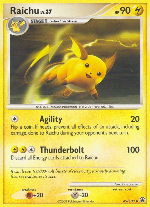Raichu (45/100) [Diamond & Pearl: Majestic Dawn] Pokémon