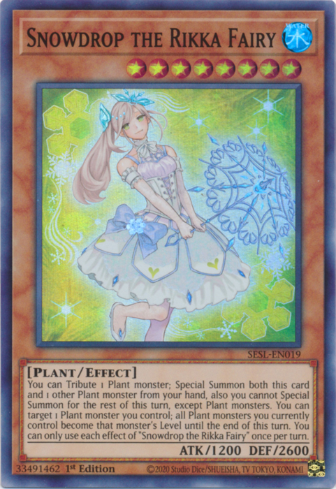 Snowdrop the Rikka Fairy [SESL-EN019] Super Rare Yu-Gi-Oh!