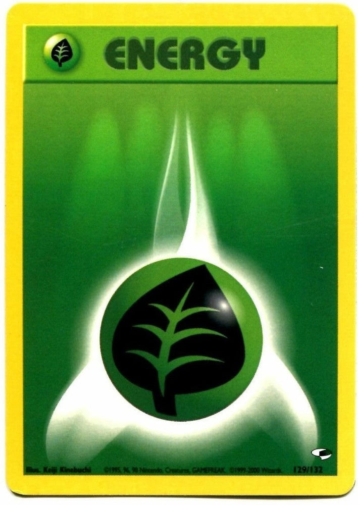 Grass Energy (129/132) [Gym Heroes Unlimited] Pokémon