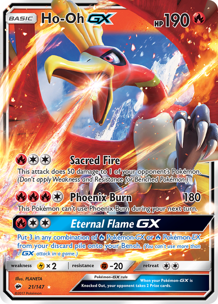 Ho-Oh GX (21/147) [Sun & Moon: Burning Shadows] Pokémon