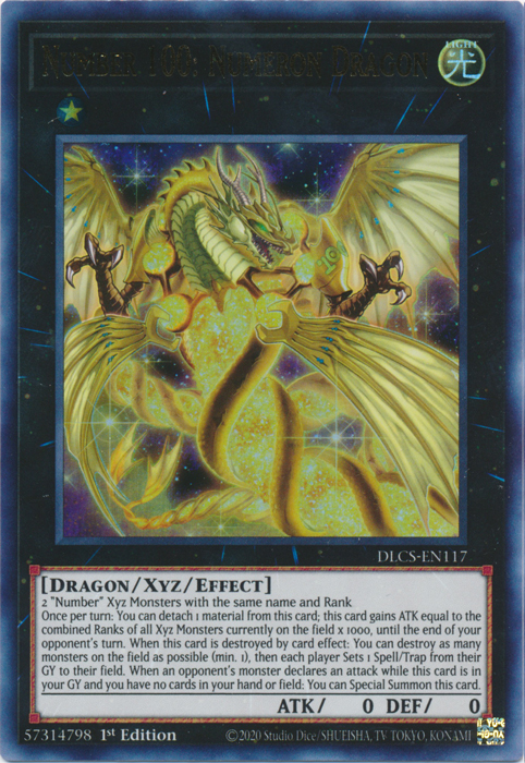Number 100: Numeron Dragon [DLCS-EN117] Ultra Rare Yu-Gi-Oh!