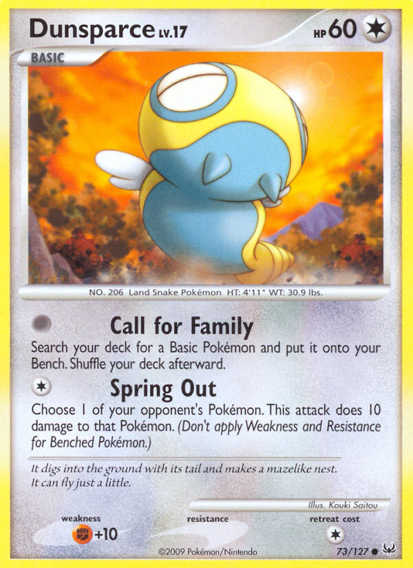 Dunsparce (73/127) [Platinum: Base Set] Pokémon