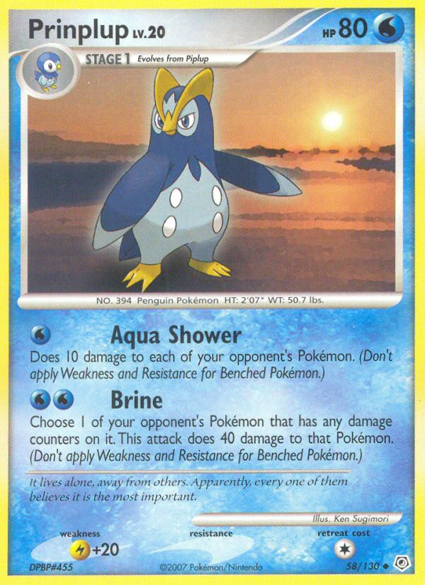 Prinplup (58/130) [Diamond & Pearl: Base Set] Pokémon
