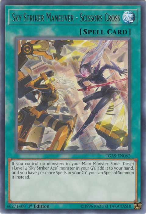 Sky Striker Maneuver - Scissors Cross [IGAS-EN062] Rare Yu-Gi-Oh!