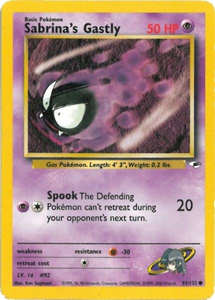 Sabrina's Gastly (93/132) [Gym Heroes Unlimited] Pokémon