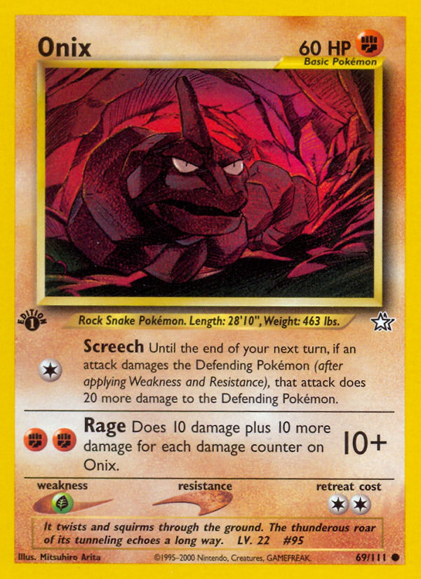 Onix (69/111) [Neo Genesis 1st Edition] Pokémon