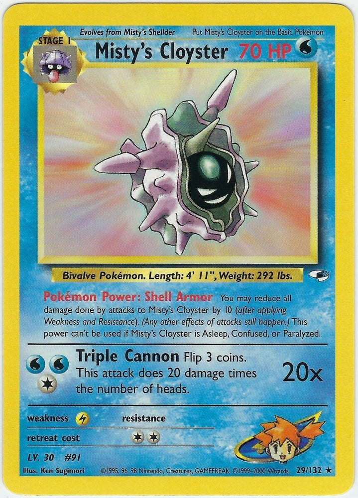 Misty's Cloyster (29/132) [Gym Heroes Unlimited] Pokémon