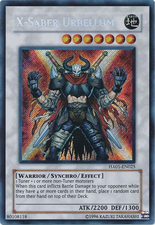 X-Saber Urbellum [HA01-EN025] Secret Rare Yu-Gi-Oh!