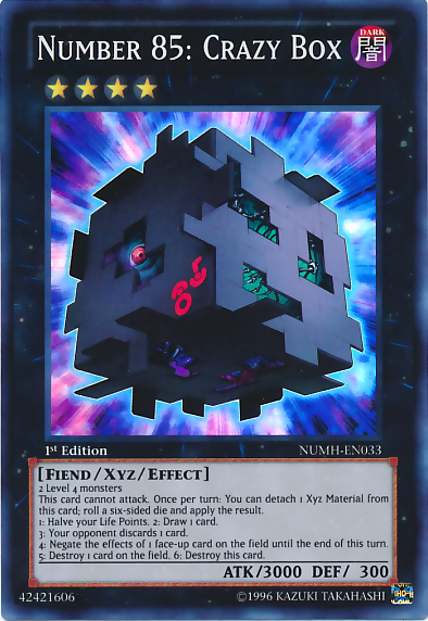 Number 85: Crazy Box [NUMH-EN033] Super Rare Yu-Gi-Oh!