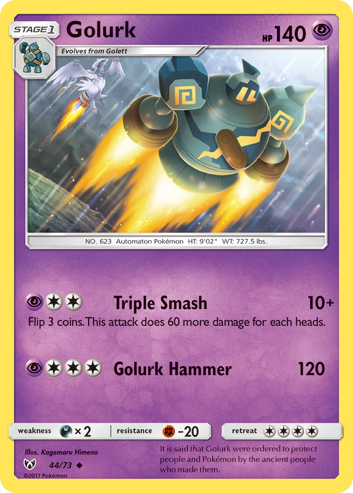 Golurk (44/73) [Sun & Moon: Shining Legends] Pokémon
