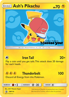 Ash's Pikachu (SM114) [Sun & Moon: Black Star Promos] Pokémon