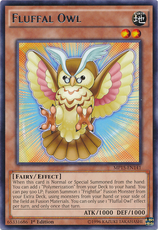 Fluffal Owl [MP15-EN141] Rare Yu-Gi-Oh!