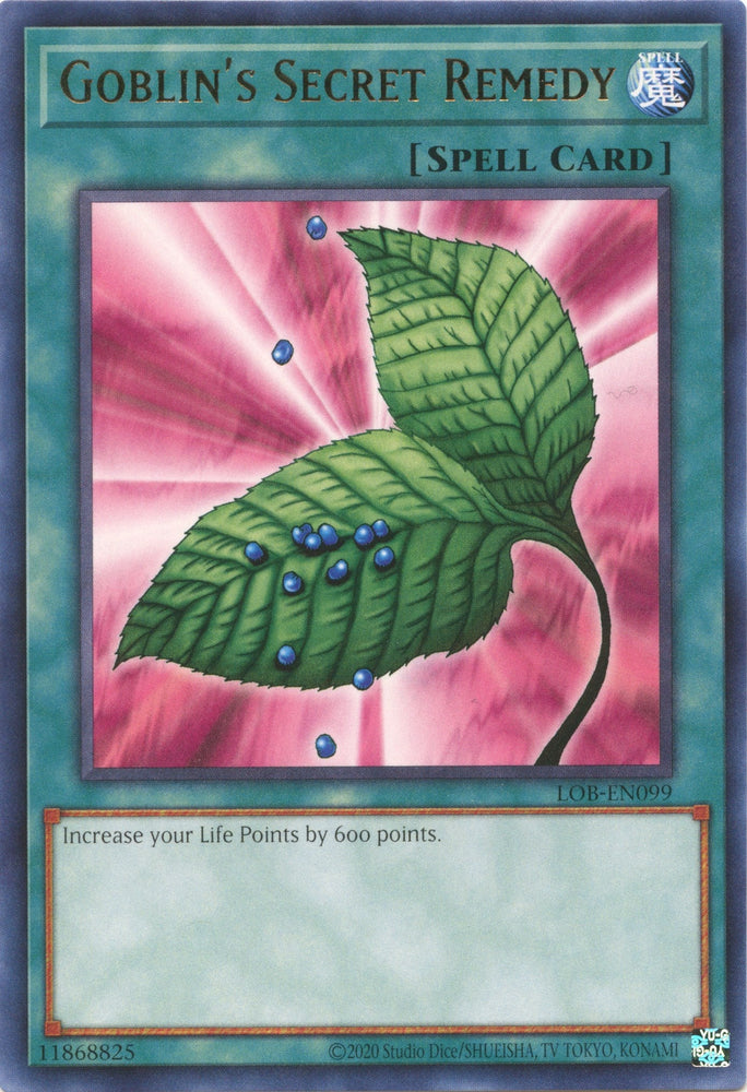 Goblin's Secret Remedy (25th Anniversary) [LOB-EN099] Rare Yu-Gi-Oh!