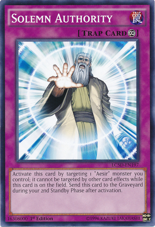 Solemn Authority [LC5D-EN197] Common Yu-Gi-Oh!