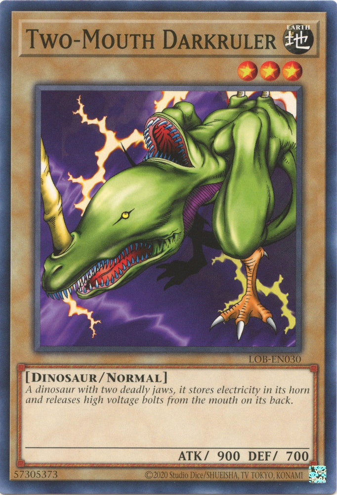 Two-Mouth Darkruler (25th Anniversary) [LOB-EN030] Common Yu-Gi-Oh!