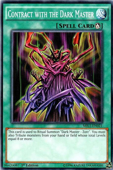 Contract with the Dark Master [MIL1-EN021] Common Yu-Gi-Oh!