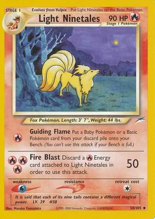 Light Ninetales (50/105) [Neo Destiny Unlimited] Pokémon