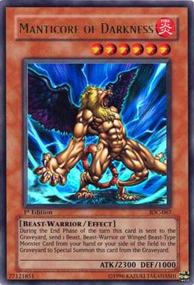 Manticore of Darkness [IOC-067] Ultra Rare Yu-Gi-Oh!