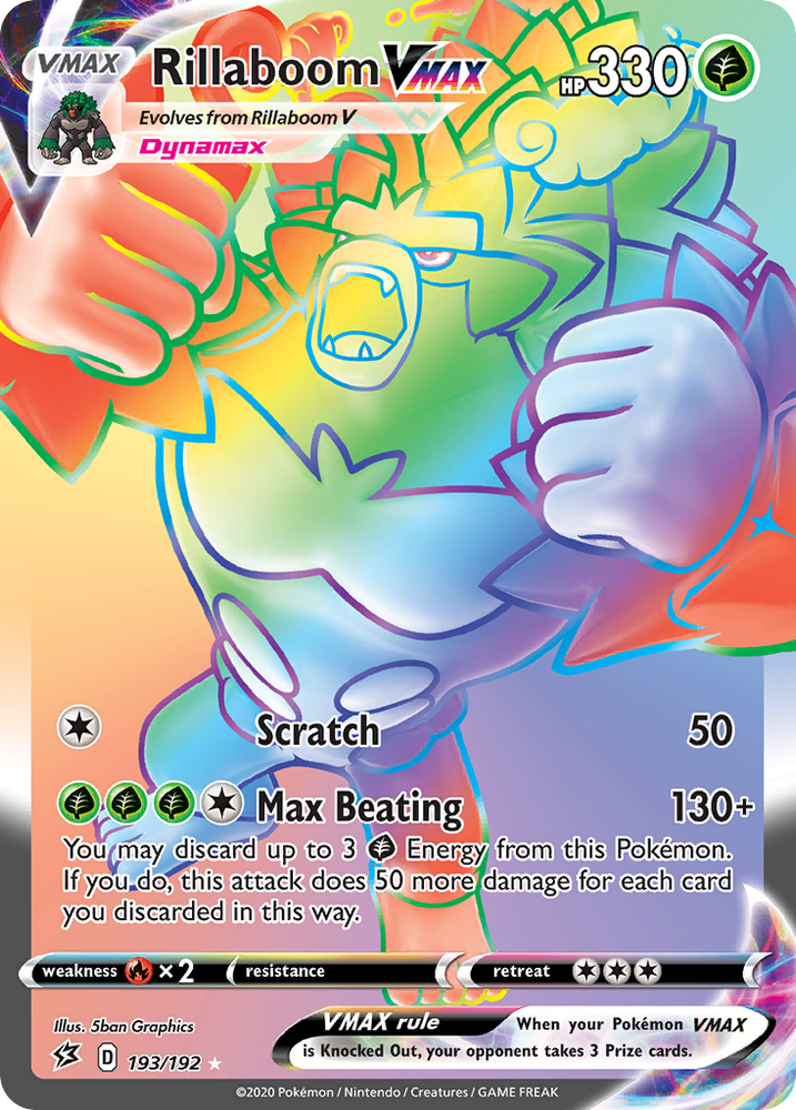 Rillaboom VMAX (193/192) [Sword & Shield: Rebel Clash] Pokémon